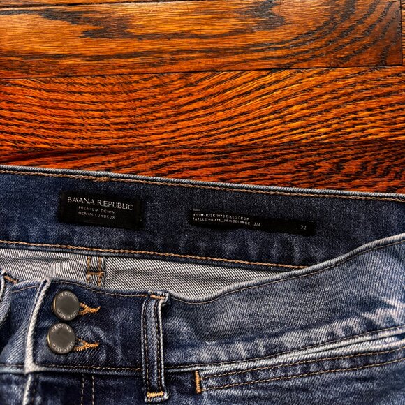 Banana Republic - High Rise Wide Leg Crop jeans - Size 32 - Picture 4 of 4